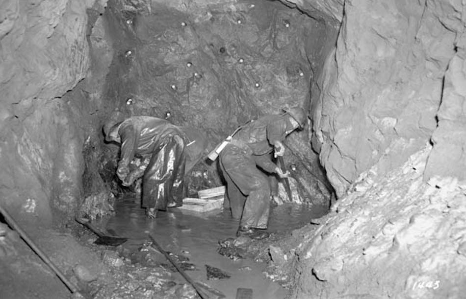 Men Digging Tunnel