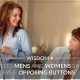 Mens Womens Shirts Opposing Buttons