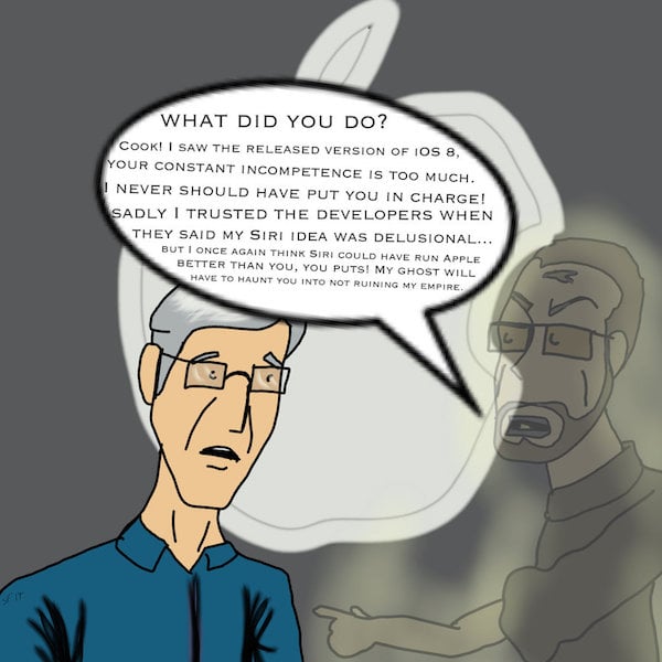 Steve Jobs Ghost Shares Thoughts On Ios 8 To Cook