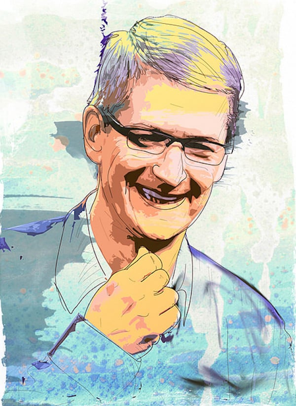 Tim Cook Suit Drawing